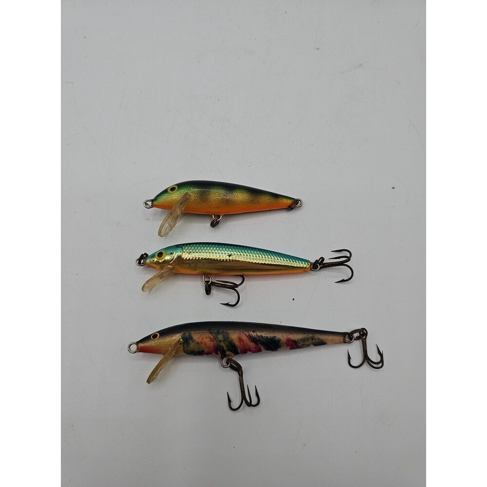 Vintage Rapala Lot Of 3 Made In Ireland
